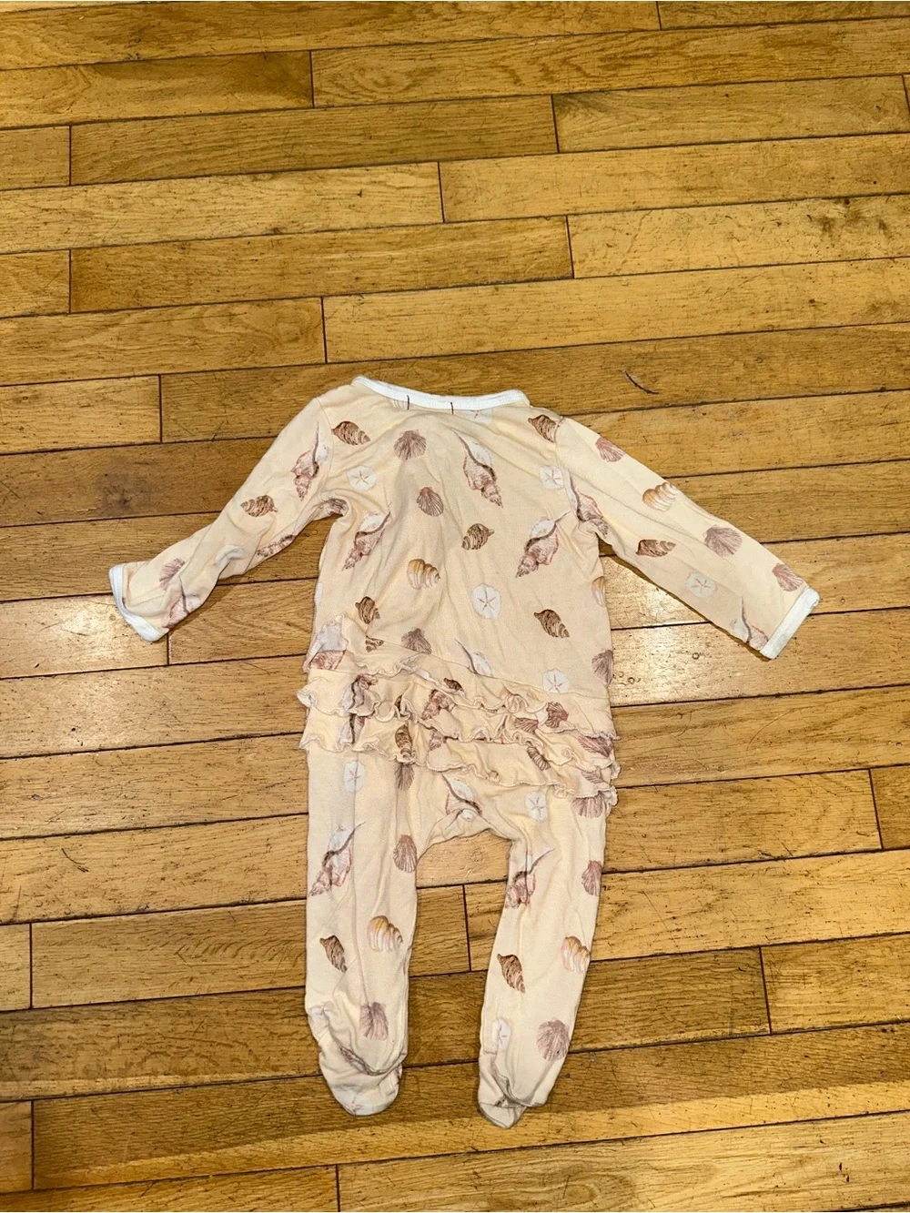 Baby Girl’s Milkbarn long sleeve footie pajama zip shells
